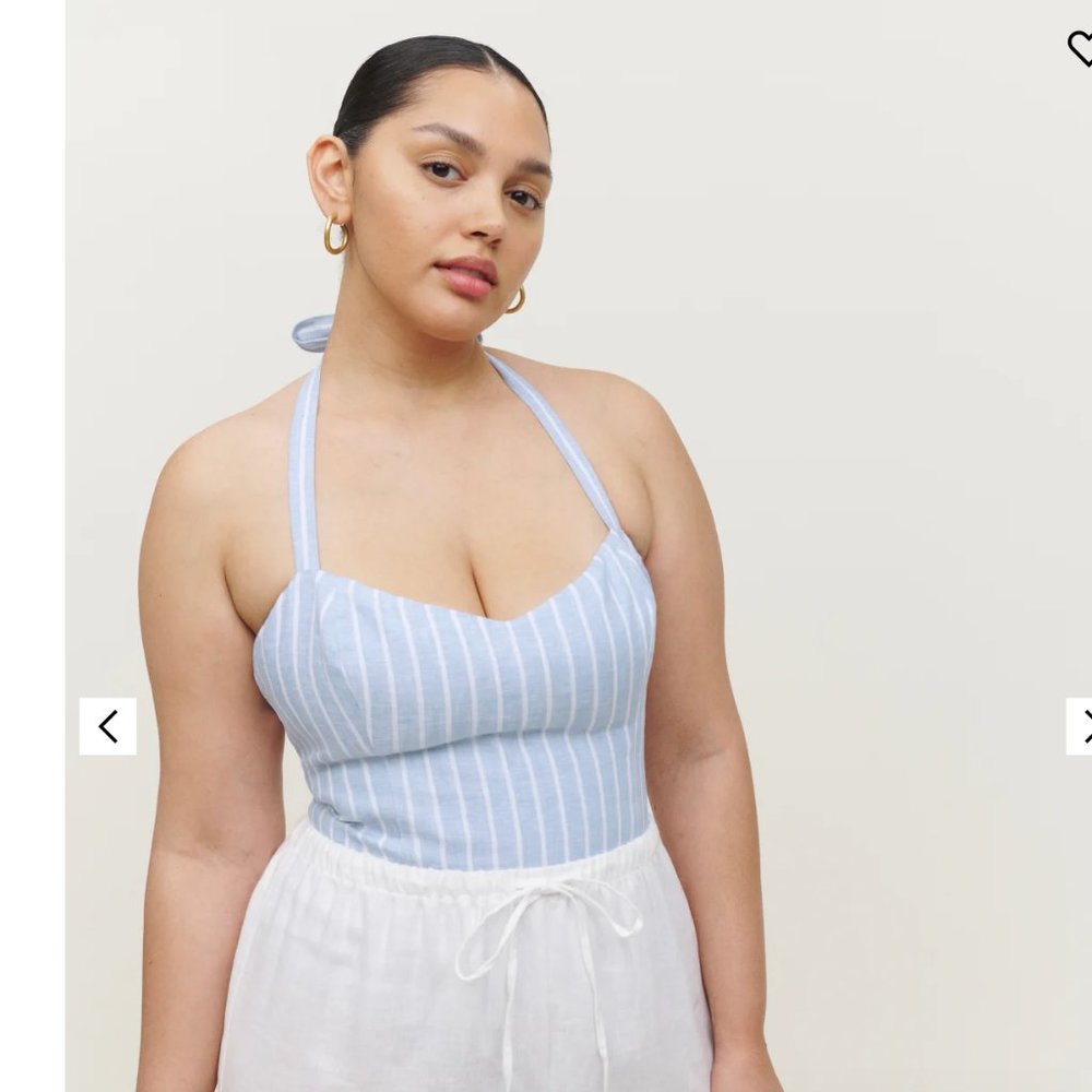 Reformation Jenna Linen Top